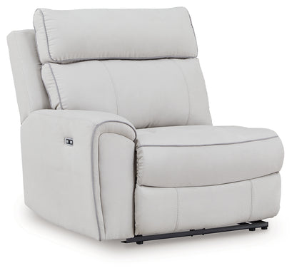 Social Pointe Pearl/Ash 7-Piece Reclining Sectional with Storage Consoles - PC98802S34