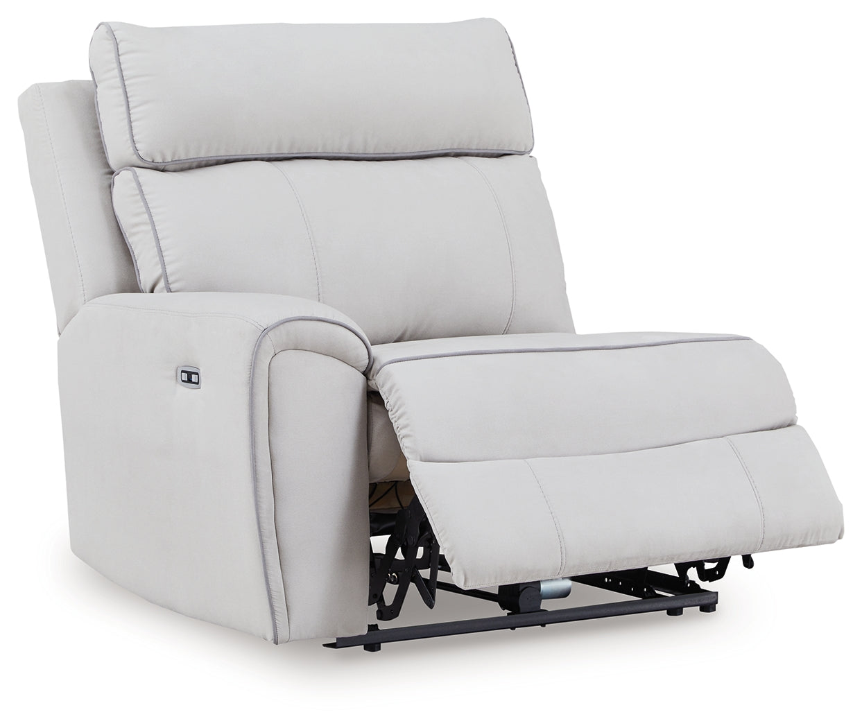 Social Pointe Pearl/Ash 7-Piece Reclining Sectional with Storage Consoles - PC98802S34