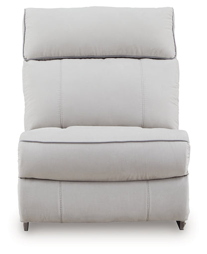 Social Pointe Pearl/Ash Armless Chair - PC9880246