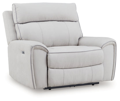 Social Pointe Pearl/Ash Power Recliner - PC9880282