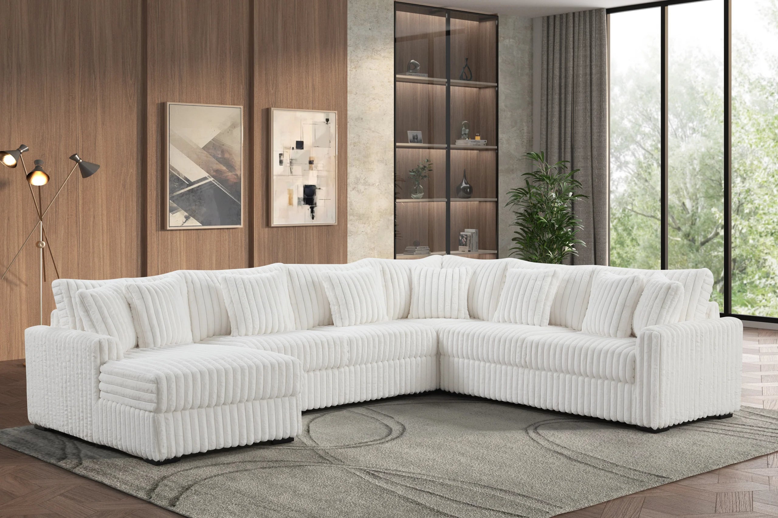 Solana Beige Sectional - SOLANA BEIGE