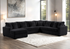 Solana Black Sectional - SOLANA BLACK