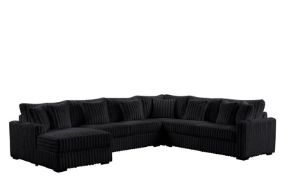 Solana Black Sectional - SOLANA BLACK