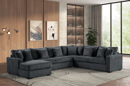 Solana Charcoal Sectional - SOLANA CHARCOAL