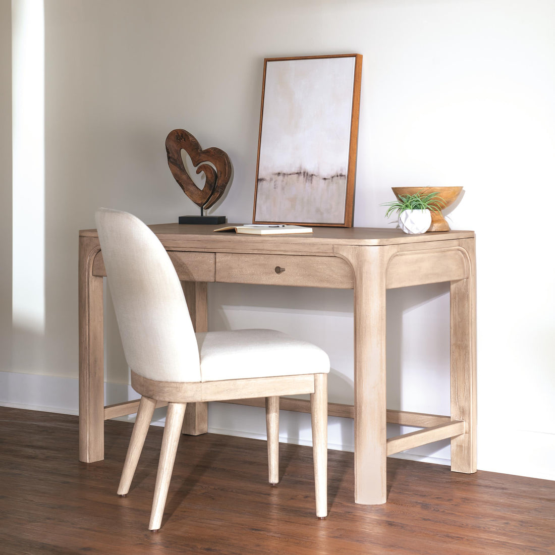 Solano 2-drawer Makeup Table Vanity Desk Weathered Mango - 222527