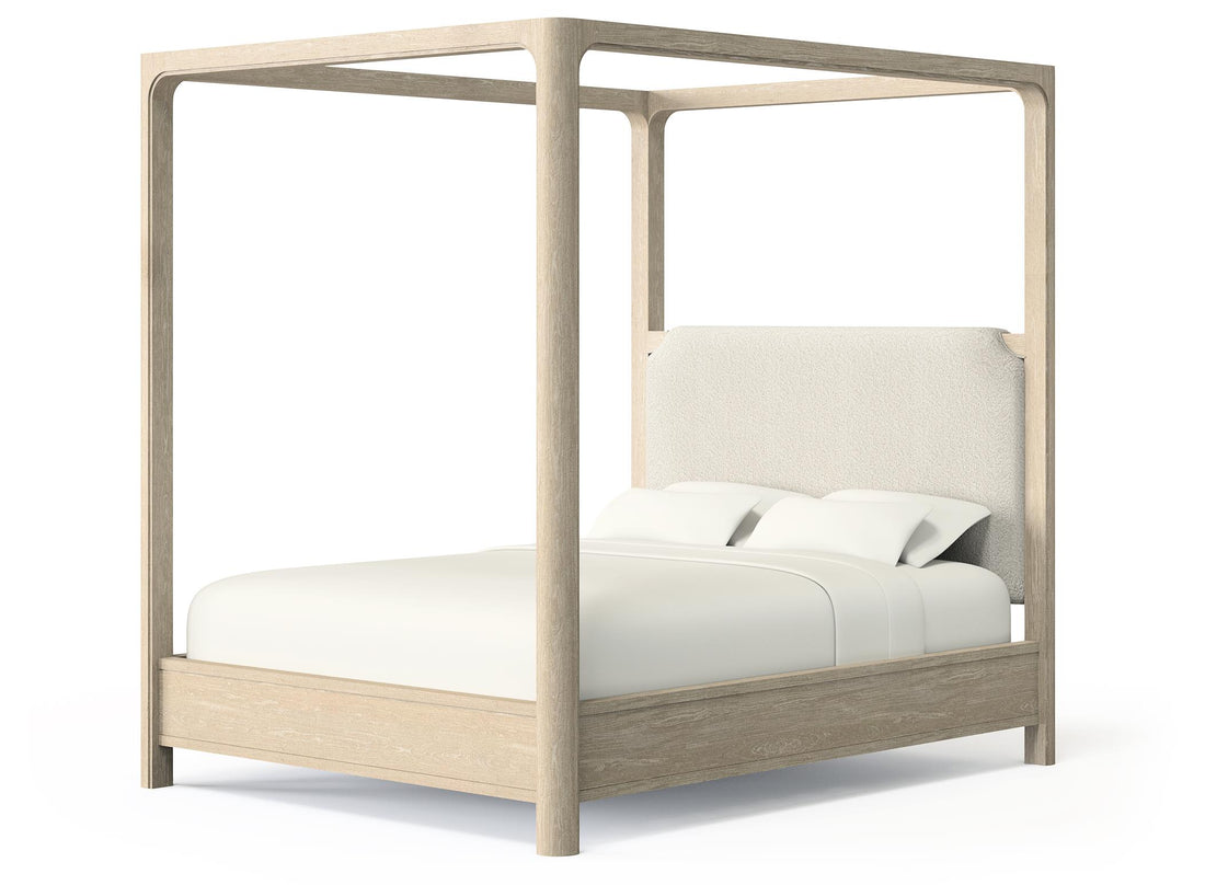 Solano 85-inch Queen Canopy Bed Weathered Mango - 222520Q
