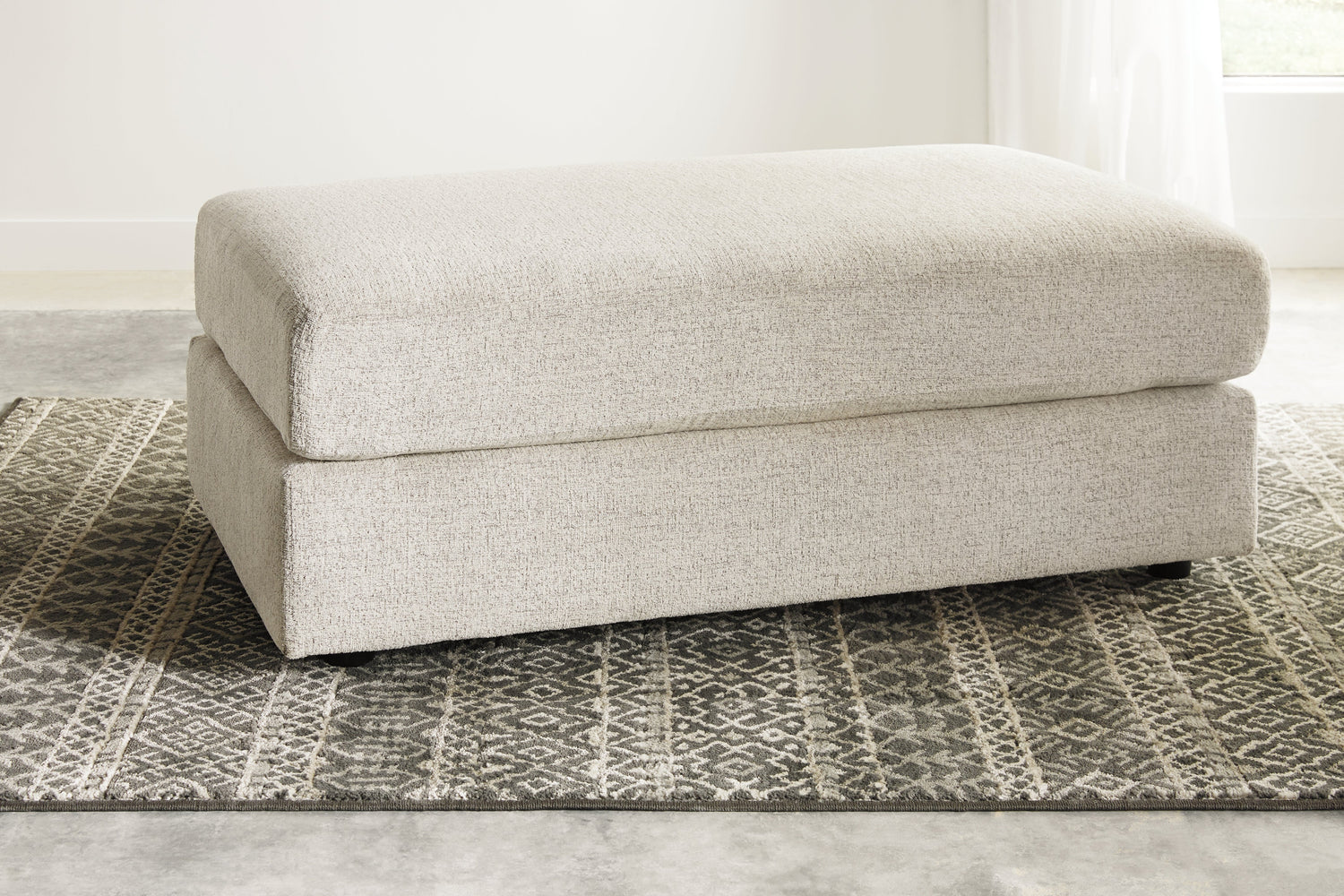 Soletren Chair and Ottoman in Stone - PKG007402