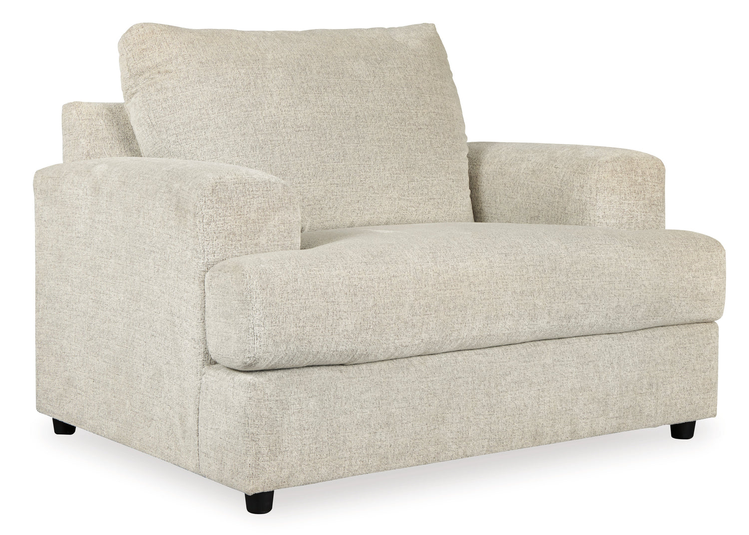 Soletren Chair and Ottoman in Stone - PKG007402