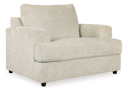 Soletren Chair and Ottoman in Stone - PKG007402