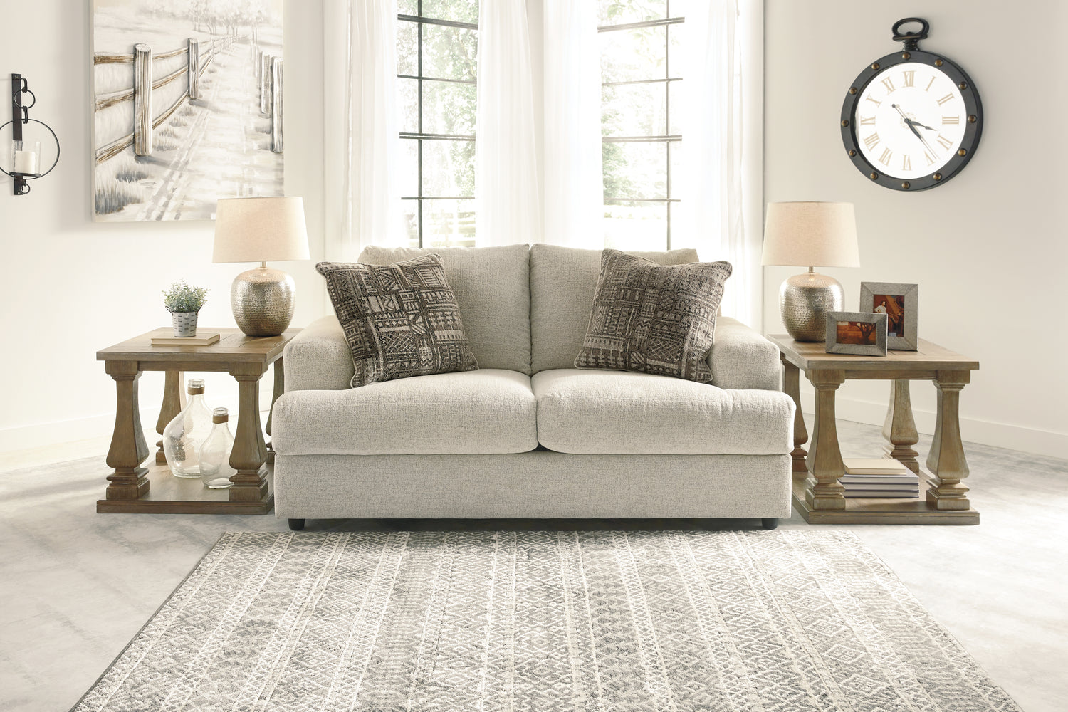 Soletren Loveseat, Oversized Chair and Ottoman - 95104U14