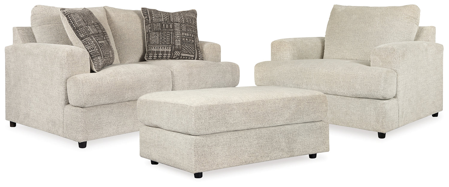 Soletren Loveseat, Oversized Chair and Ottoman - 95104U14