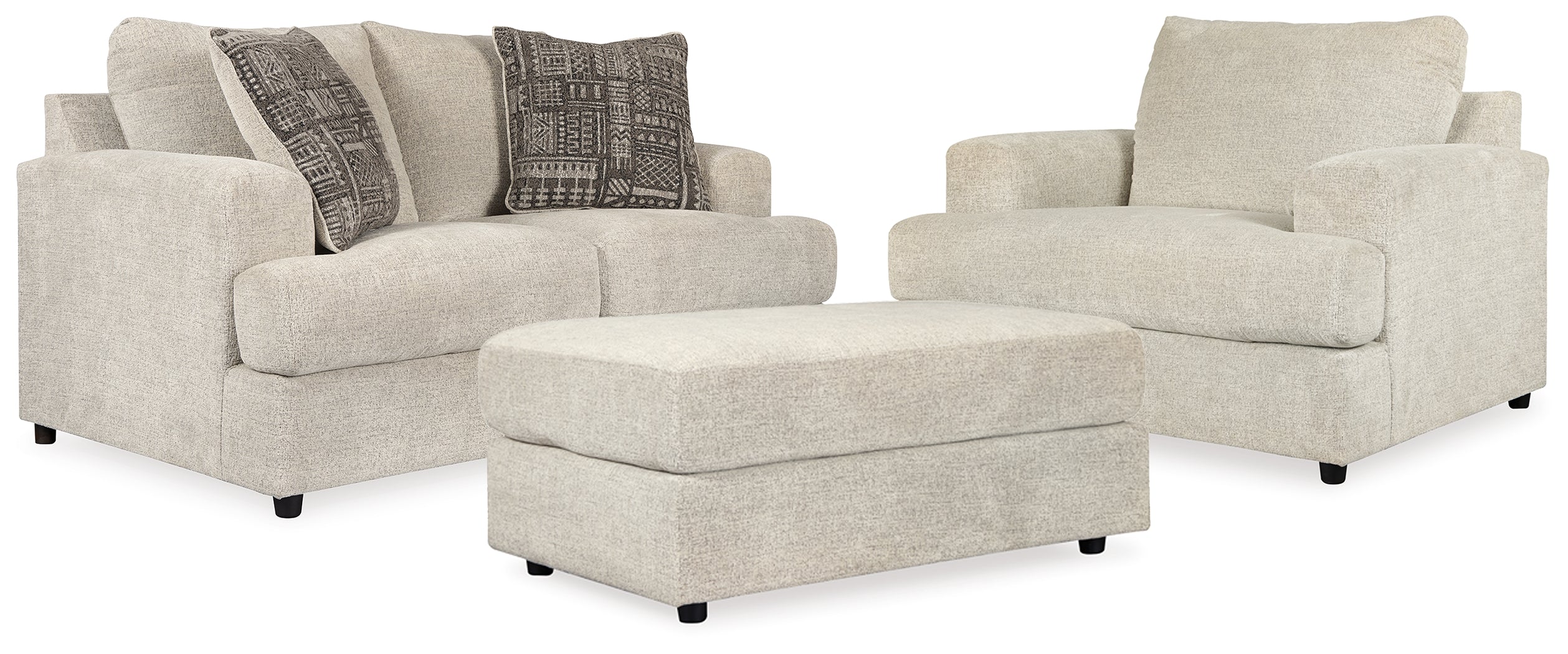 Soletren Loveseat, Oversized Chair and Ottoman - 95104U14