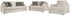 Soletren Sofa, Loveseat and Chair in Stone - PKG001865