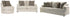 Soletren Sofa, Loveseat and Chair in Stone - PKG001867