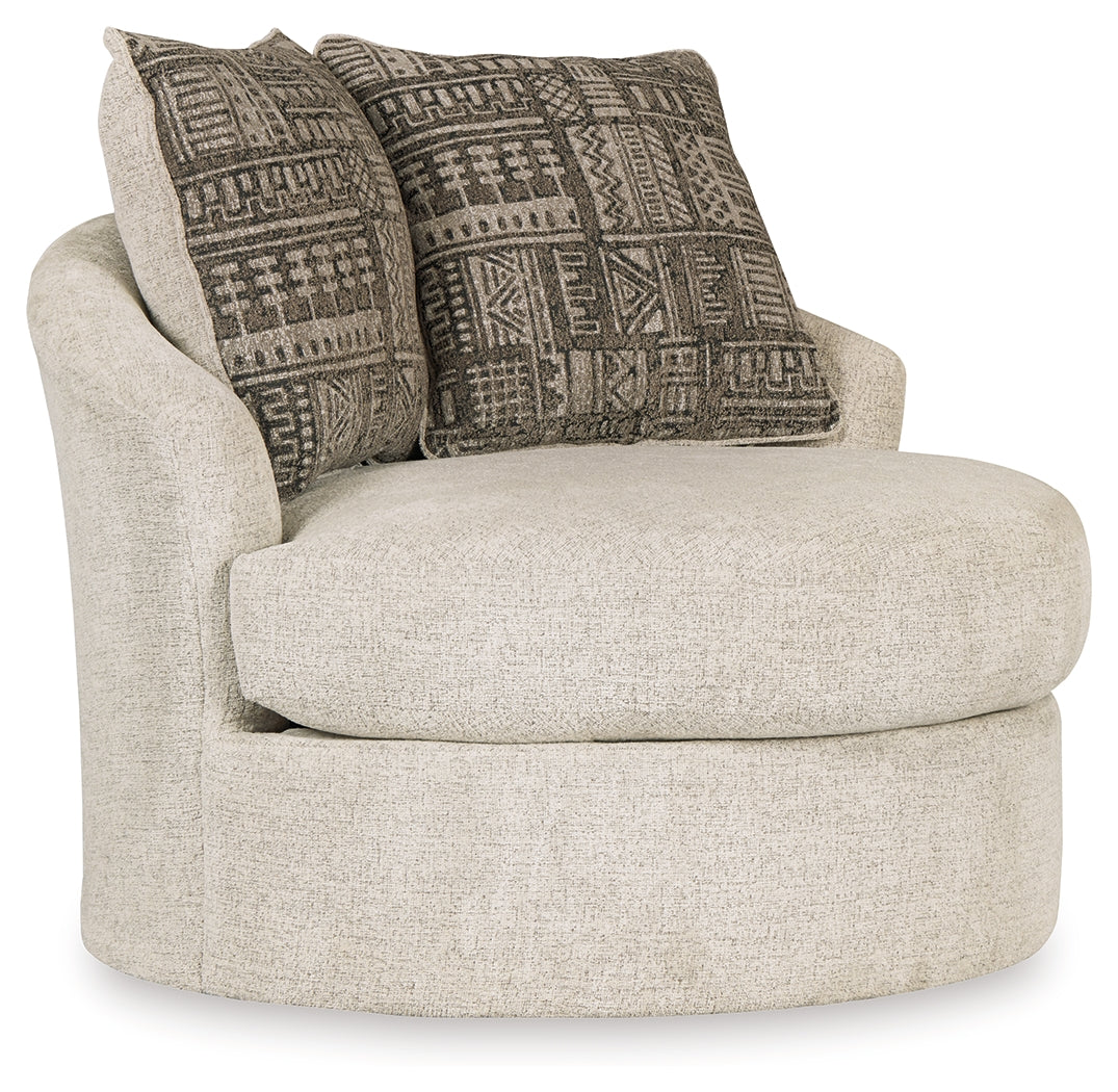Soletren Sofa, Loveseat and Chair in Stone - PKG001867