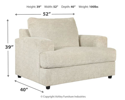 Soletren Sofa, Loveseat, Chair and Ottoman in Stone - PKG007403