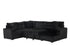 Sonic Black Sectional With Pull-Out Bed - SONIC BLACK