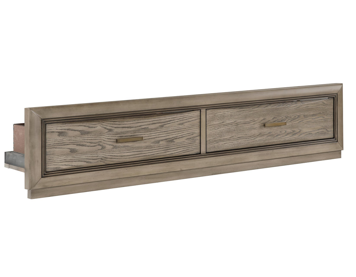 Sonoma Queen 2-Drawer Storage Footboard With 13 Slat Foundation