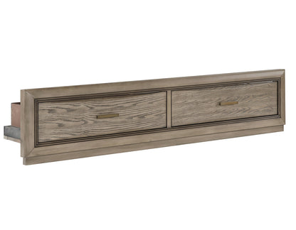 Sonoma Queen 2-Drawer Storage Footboard With 13 Slat Foundation