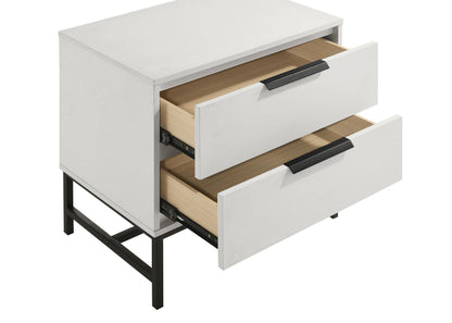 Sonora 2-drawer Nightstand Bedside Table White - 224862