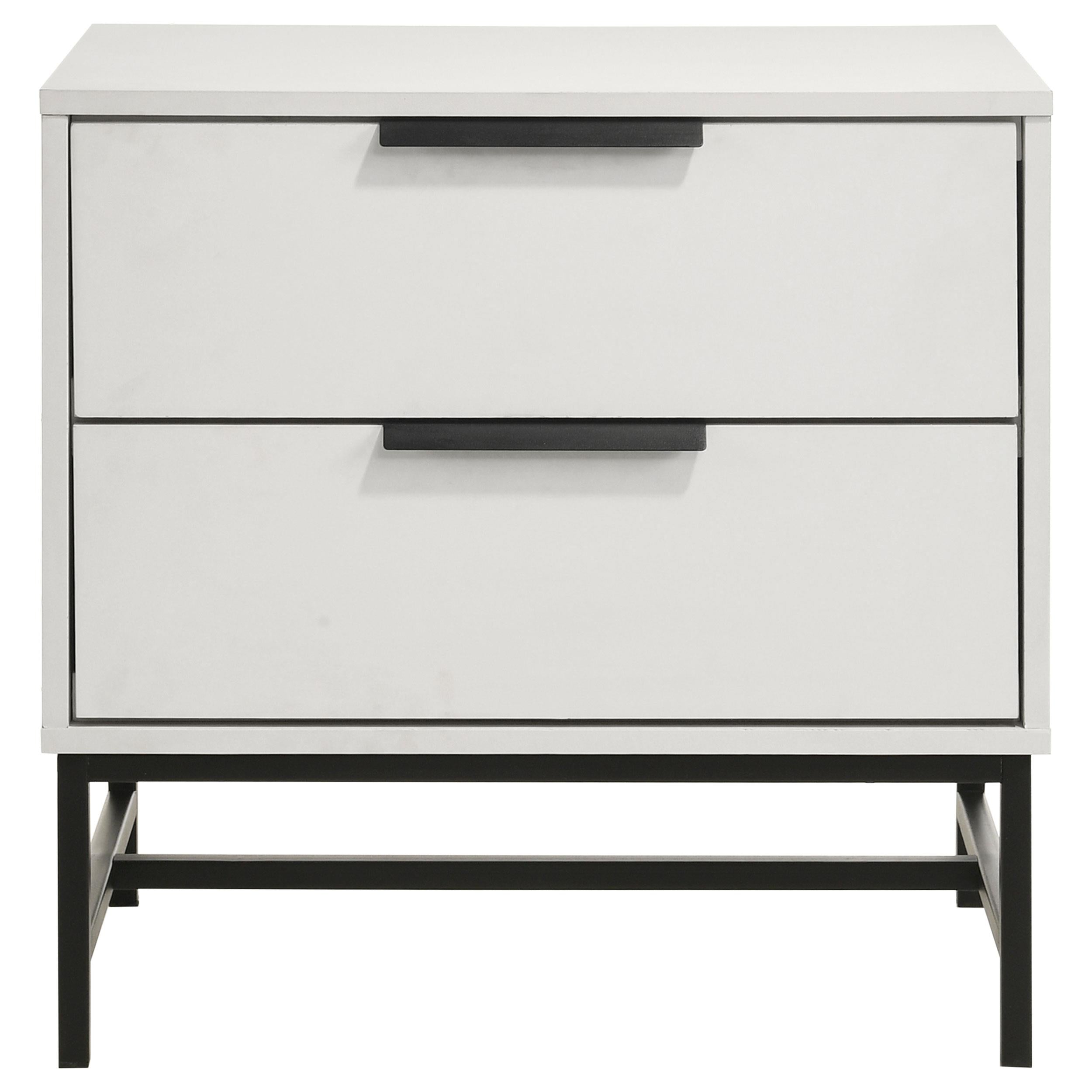 Sonora 2-drawer Nightstand Bedside Table White - 224862