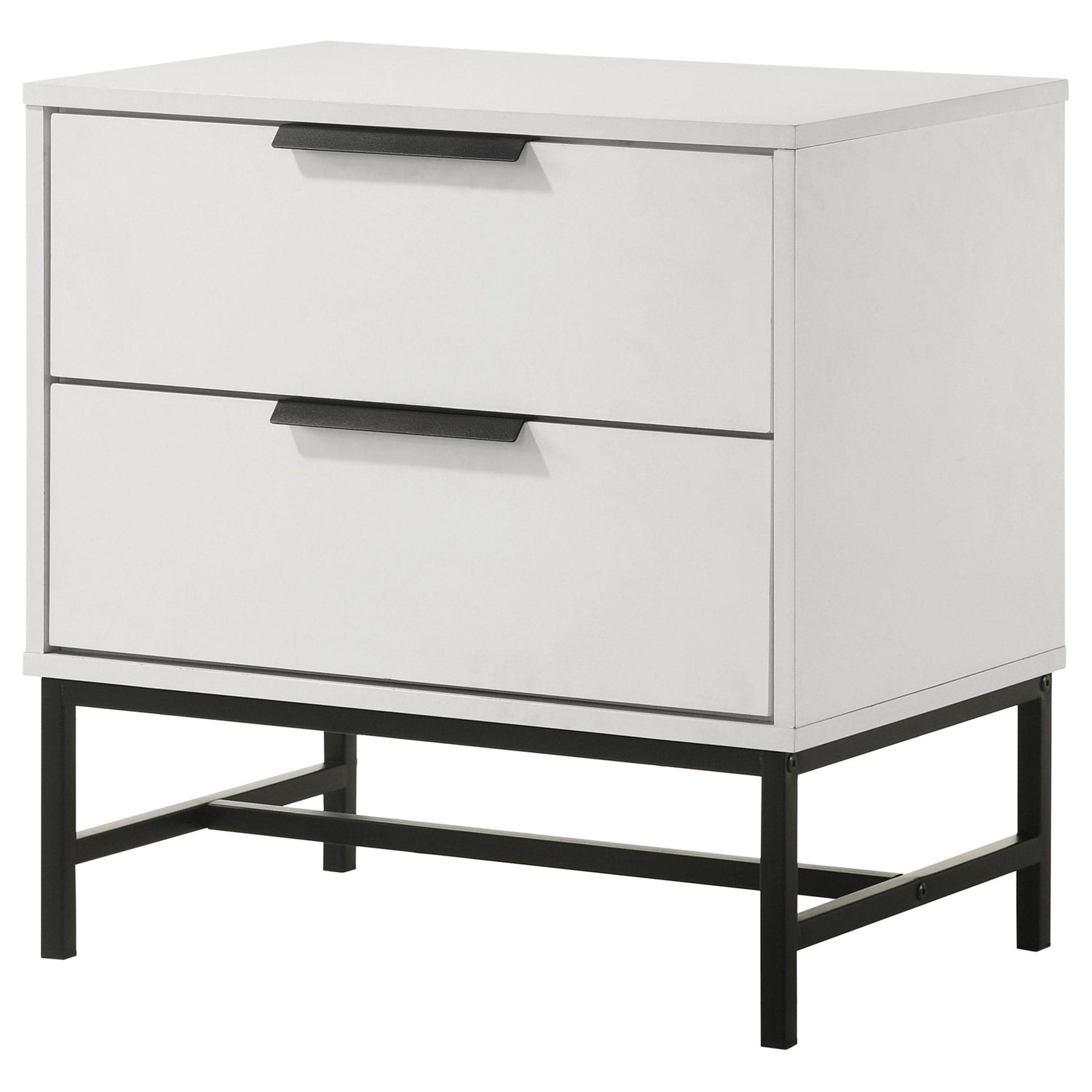Sonora 2-drawer Nightstand Bedside Table White - 224862