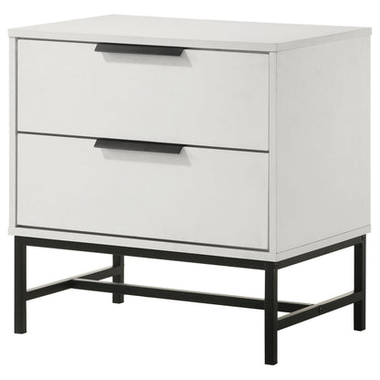 Sonora 2-drawer Nightstand Bedside Table White - 224862