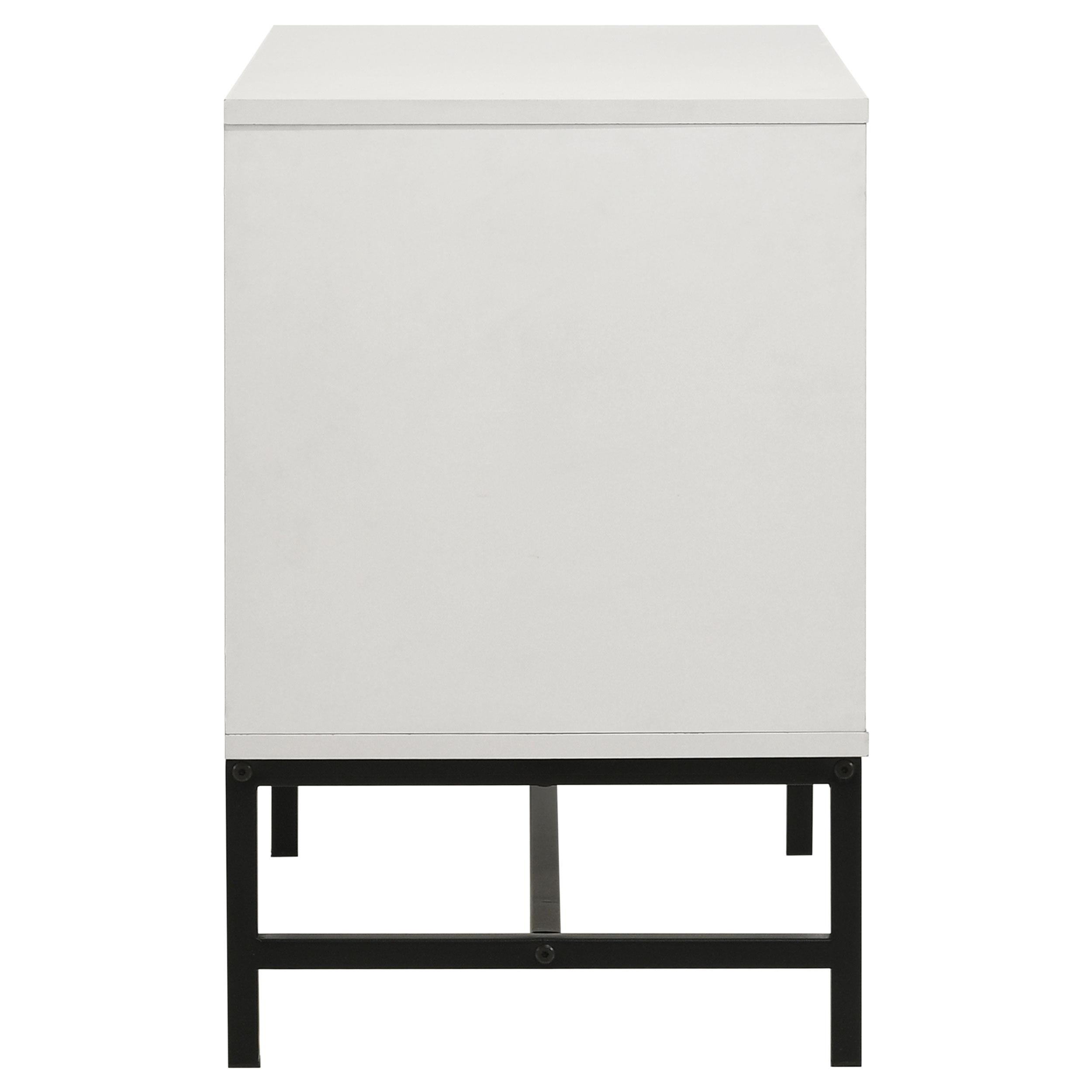 Sonora 2-drawer Nightstand Bedside Table White - 224862
