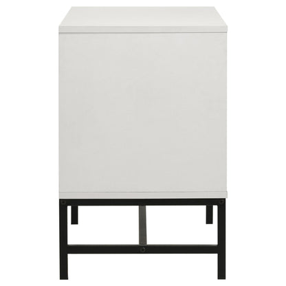 Sonora 2-drawer Nightstand Bedside Table White - 224862