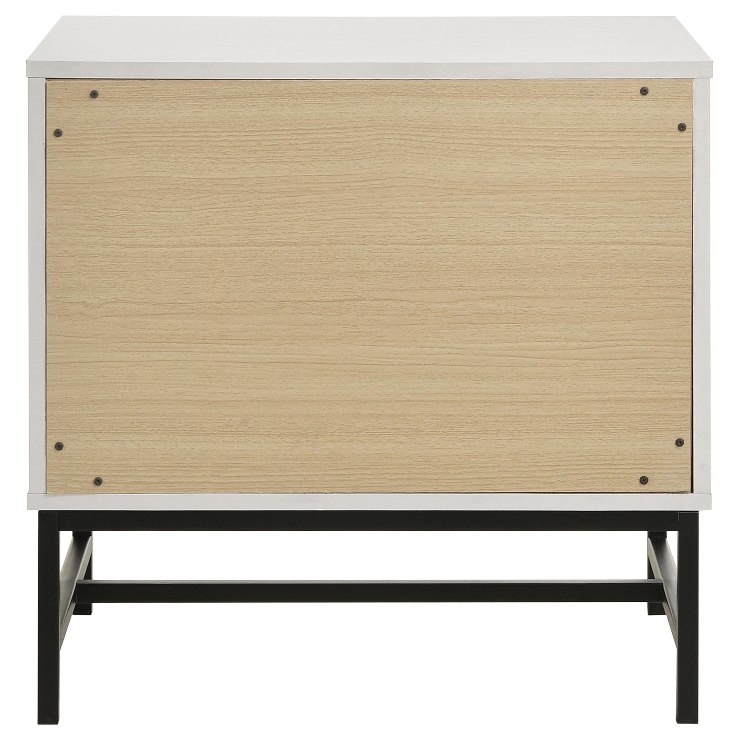 Sonora 2-drawer Nightstand Bedside Table White - 224862