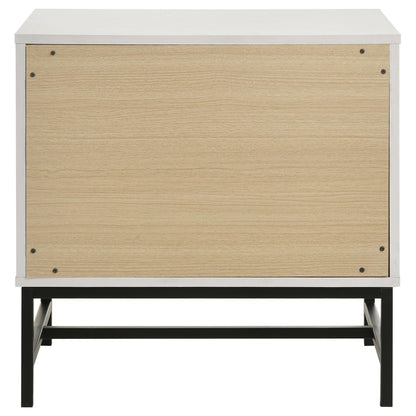 Sonora 2-drawer Nightstand Bedside Table White - 224862