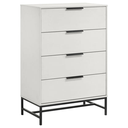 Sonora 4-drawer Bedroom Chest White - 224865