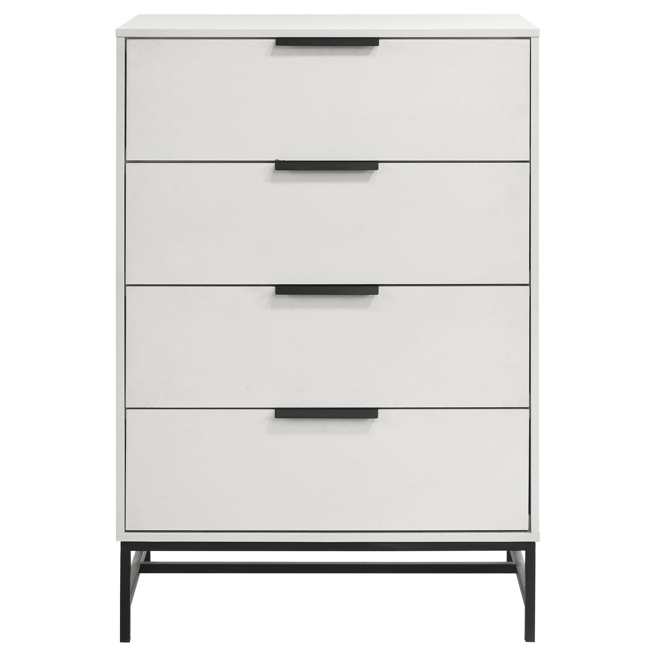 Sonora 4-drawer Bedroom Chest White - 224865