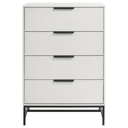 Sonora 4-drawer Bedroom Chest White - 224865