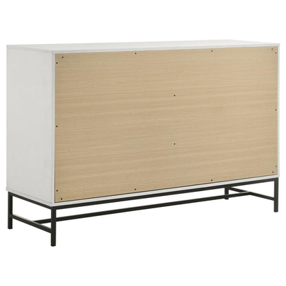 Sonora 4-piece Eastern King Bedroom Set White - 224861KE-S4