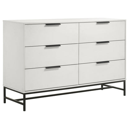 Sonora 5-piece California King Bedroom Set White - 224861KW-S5