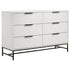 Sonora 6-drawer Bedroom Dresser White - 224863