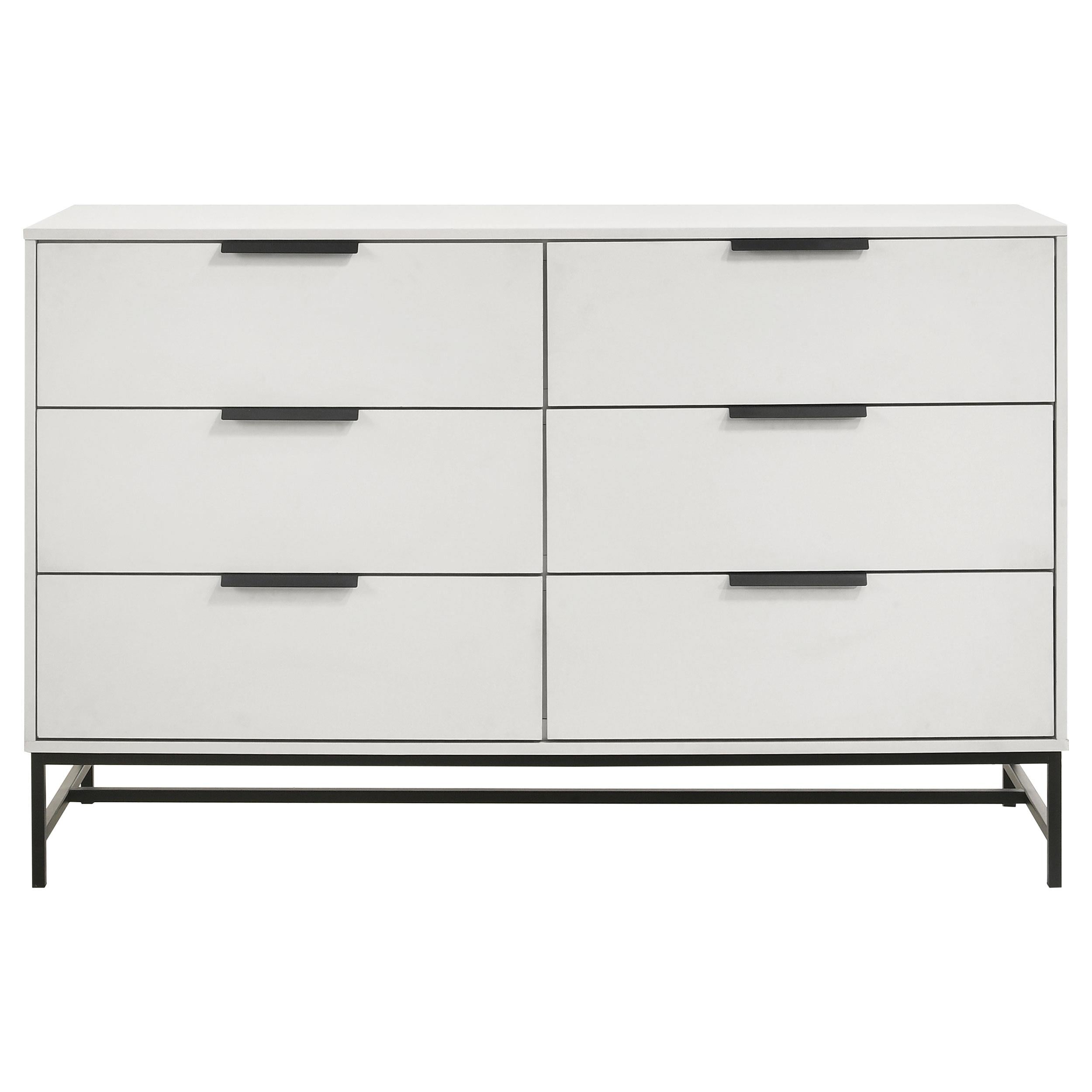 Sonora 6-drawer Bedroom Dresser White - 224863