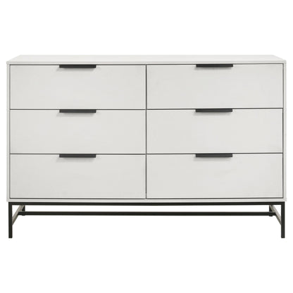 Sonora 6-drawer Bedroom Dresser White - 224863