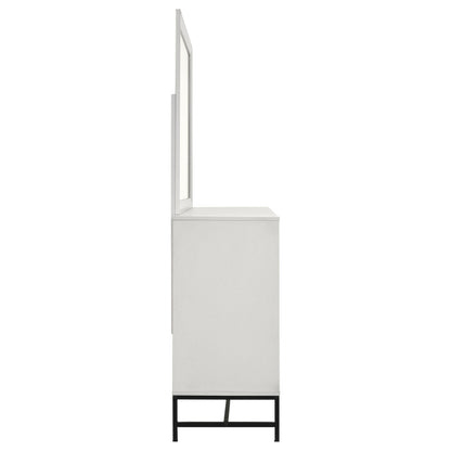 Sonora 6-drawer Dresser with Mirror White - 224863M