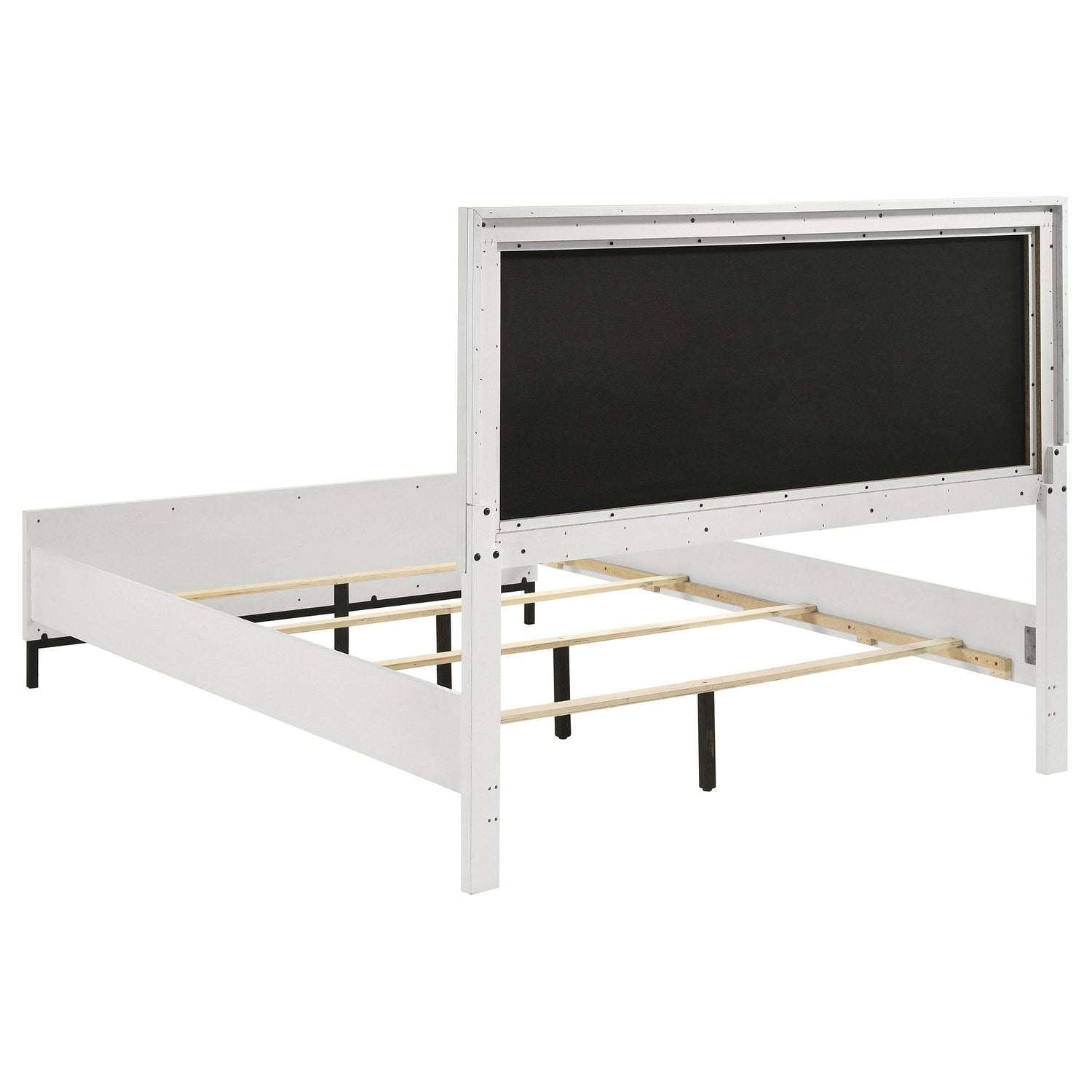 Sonora Queen Upholstered Panel Bed White - 224861Q