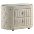 Sonya 2-drawer Upholstered Nightstand Bedside Table Ivory - 360112