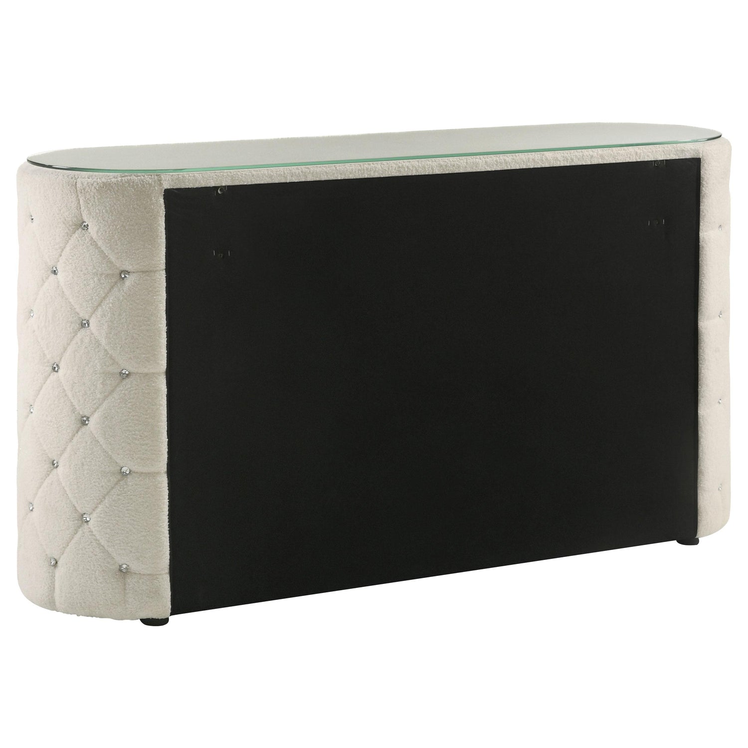 Sonya 6-drawer Upholstered Bedroom Dresser Ivory - 360113