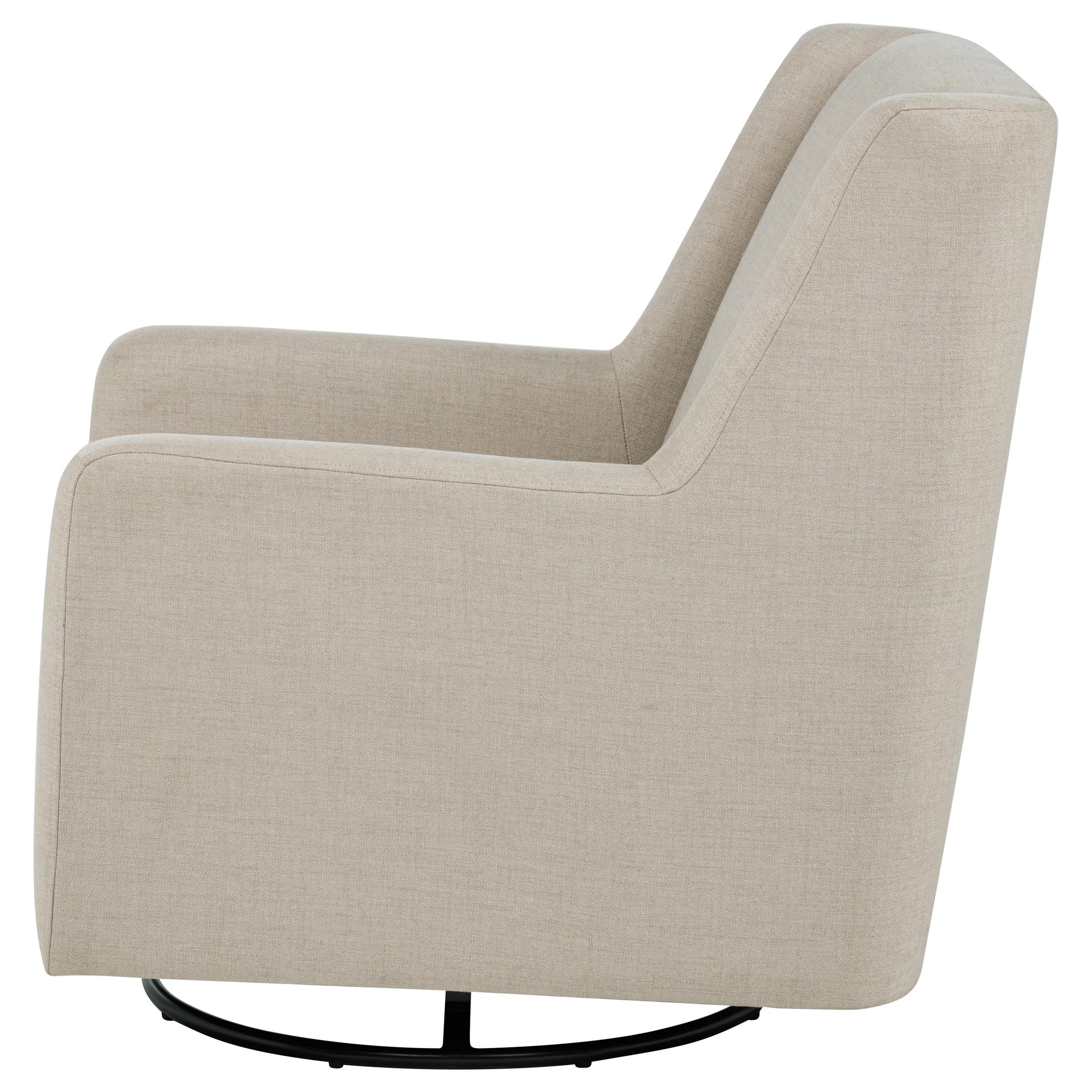 Sorrel Fabric Upholstered Swivel Glider Arm Chair Latte - 903930
