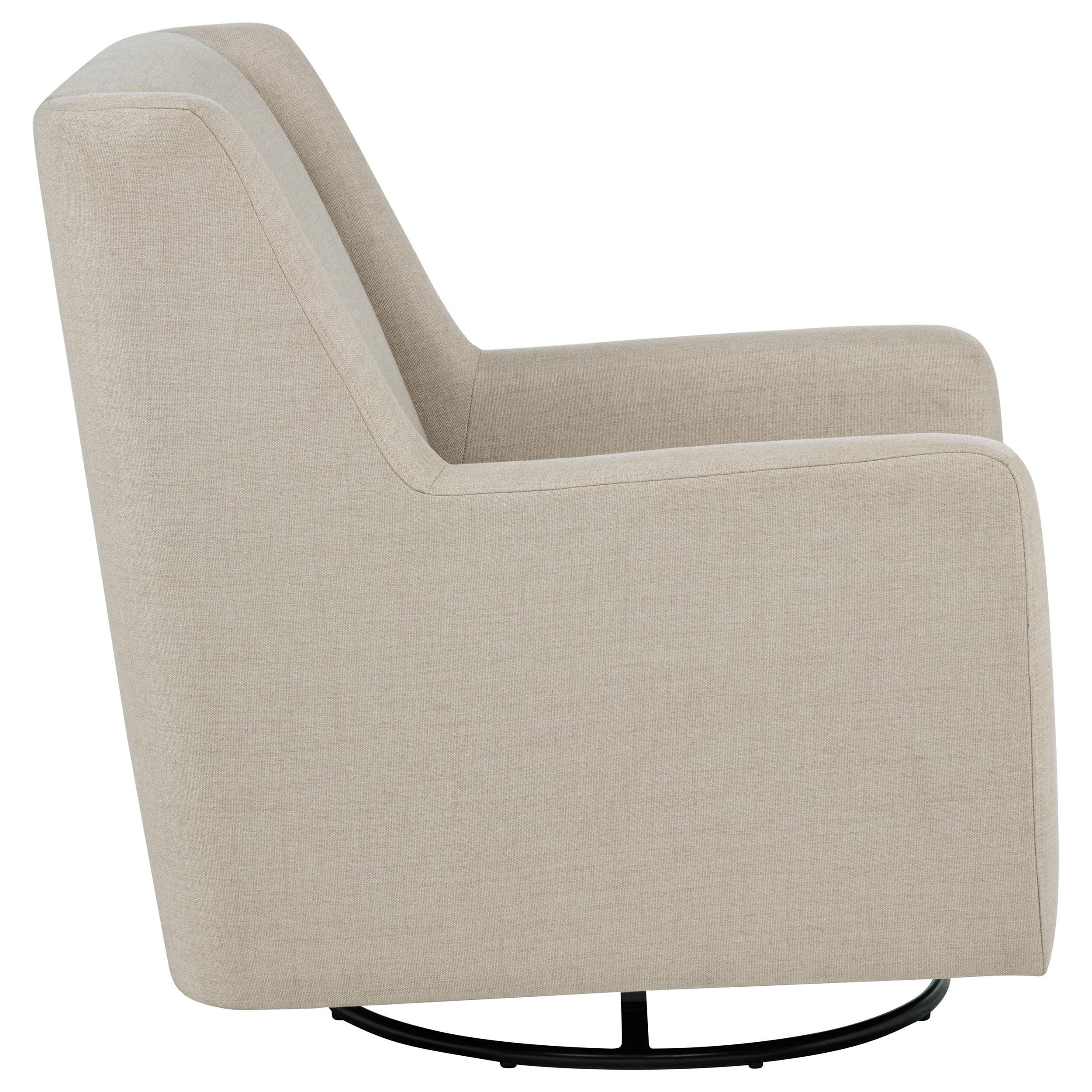 Sorrel Fabric Upholstered Swivel Glider Arm Chair Latte - 903930
