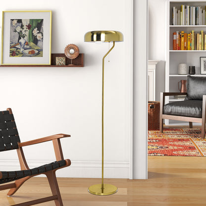 Spectra Floor Lamp - Gold outer and White inner - FLL04002301