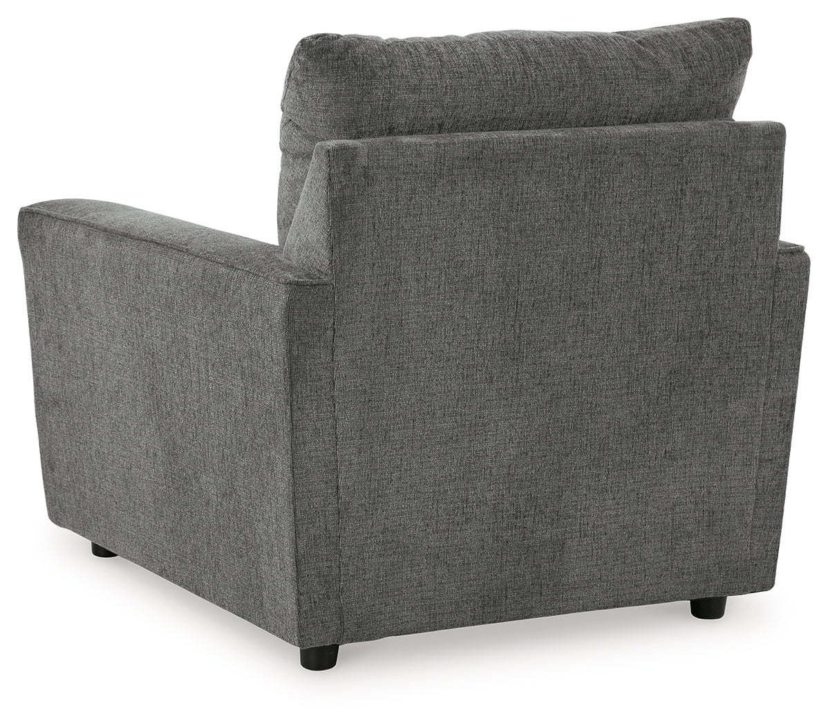 Stairatt Chair and Ottoman in Gravel - PKG014495