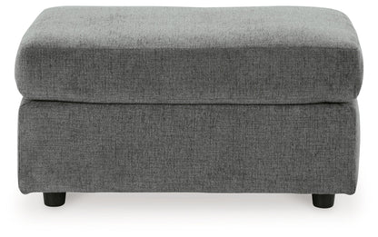 Stairatt Chair and Ottoman in Gravel - PKG014495