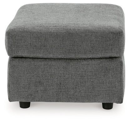 Stairatt Chair and Ottoman in Gravel - PKG014495