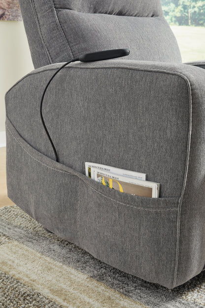 Starganza Gray Power Lift Recliner - 9370412